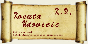 Košuta Udovičić vizit kartica